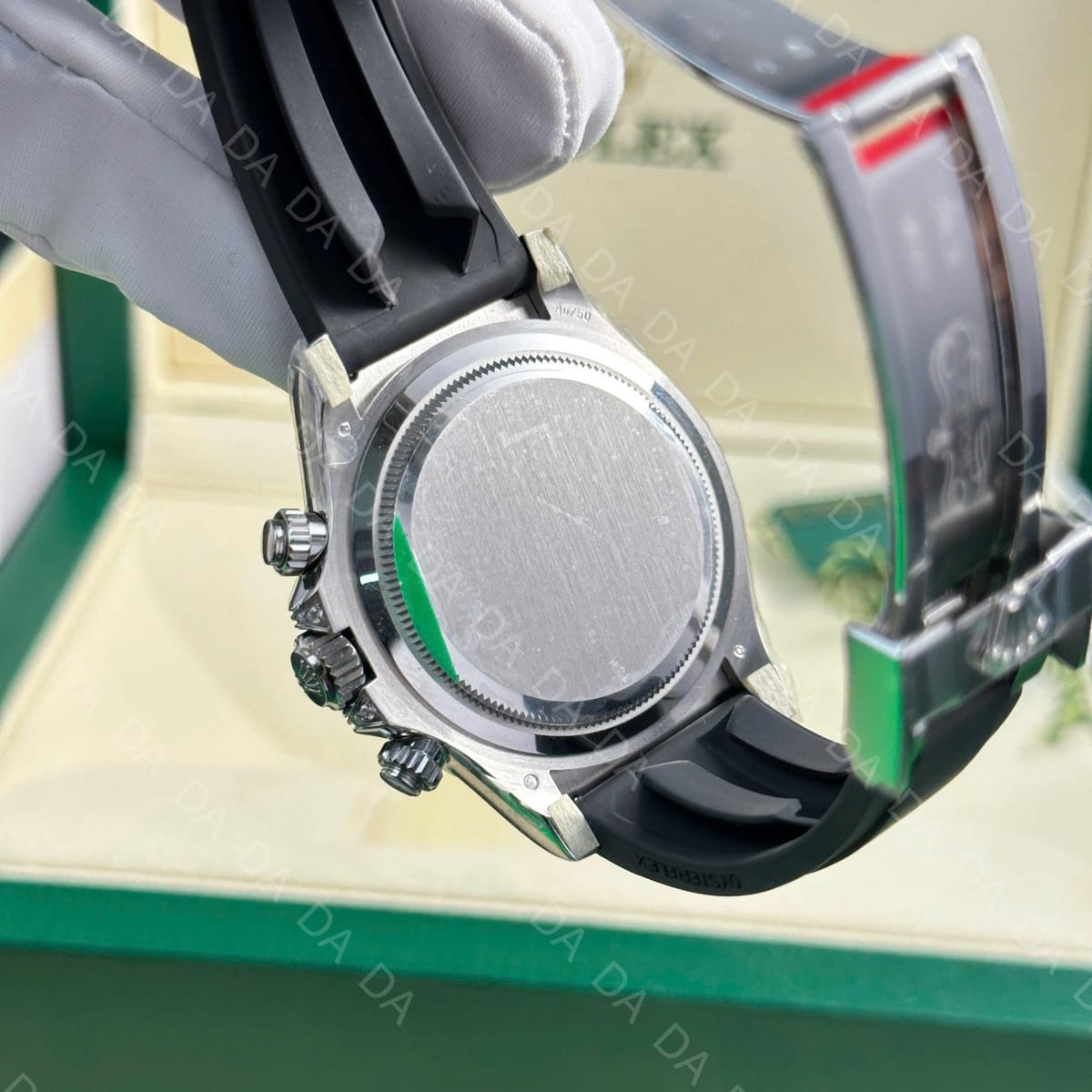 롤렉스 데이토나 화이트골드 그레이판 다이아베젤 러버밴드 40mm 10