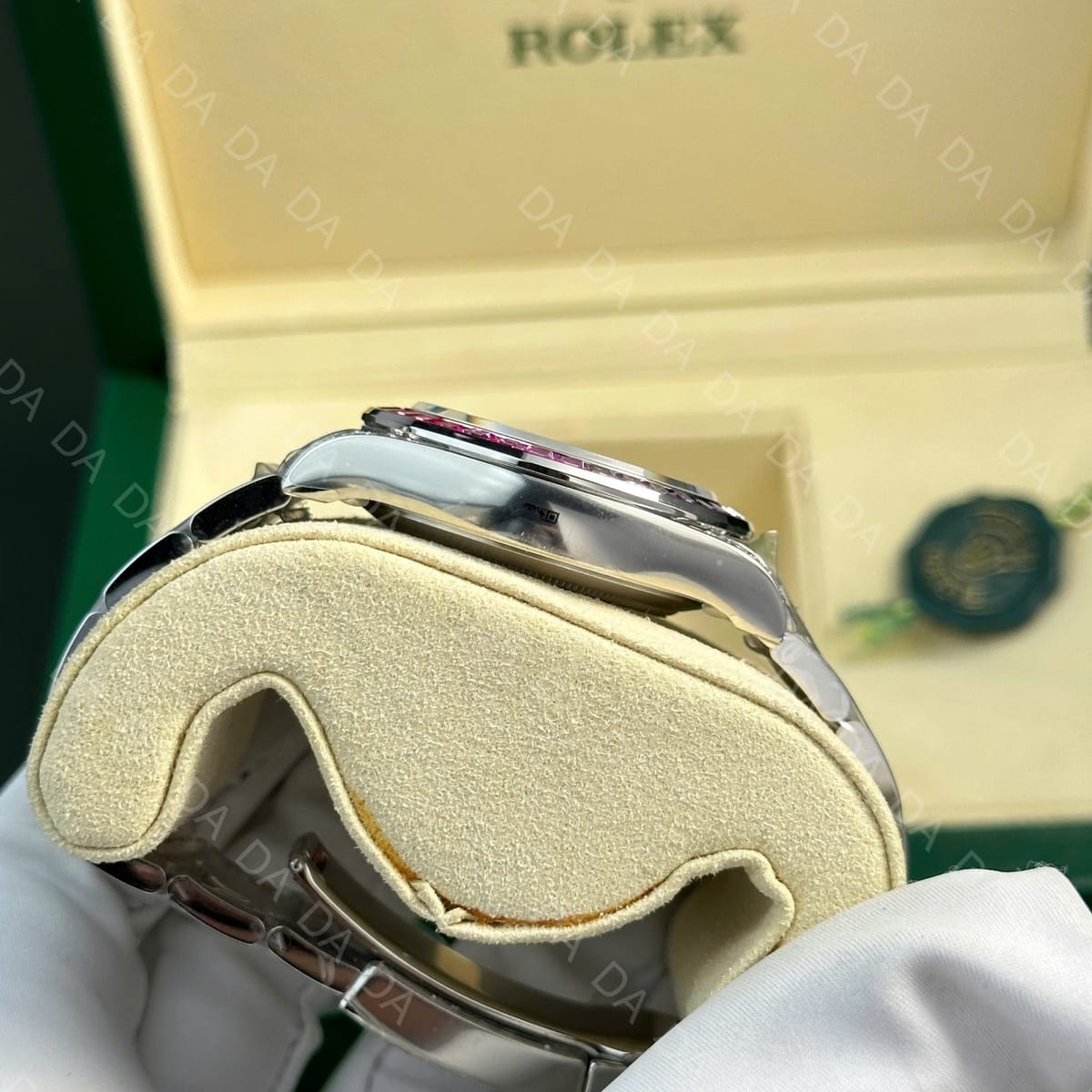 롤렉스 데이토나 화이트골드 레인보우 다이아 8P 검판 40mm 10