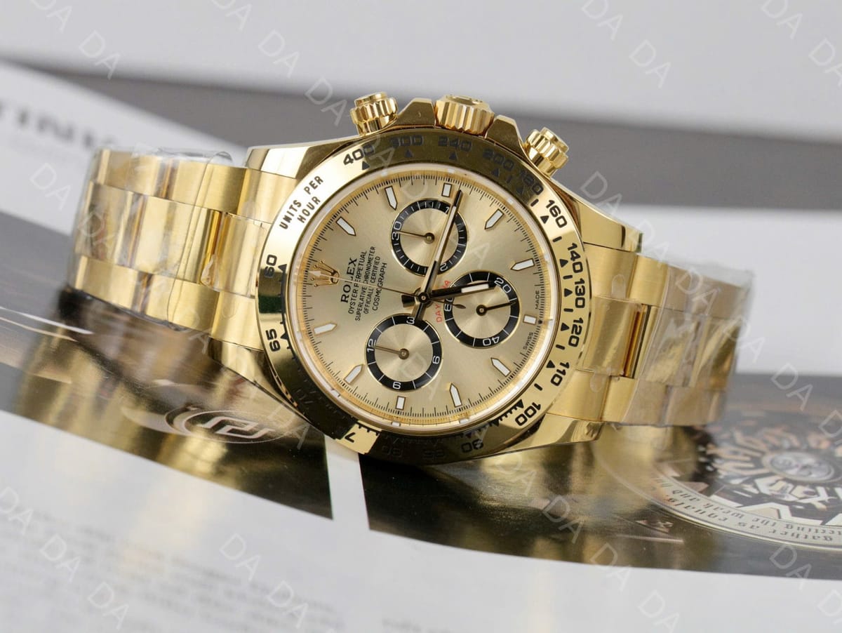 롤렉스 데이토나 옐로우골드 금통 샴페인다이얼 40mm 4