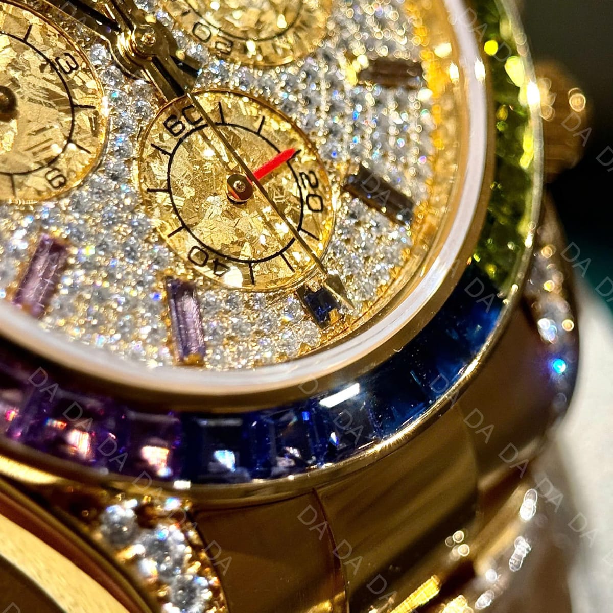 롤렉스 데이토나 옐로우골드 금통 레인보우 풀파베 40mm 8