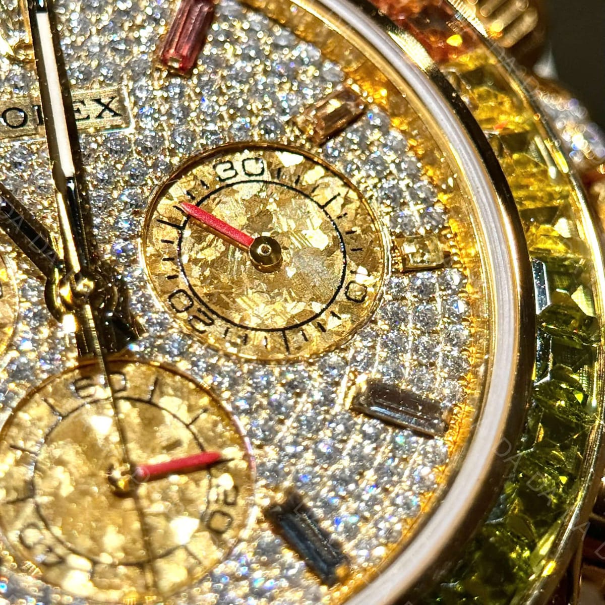 롤렉스 데이토나 옐로우골드 금통 레인보우 풀파베 40mm 9