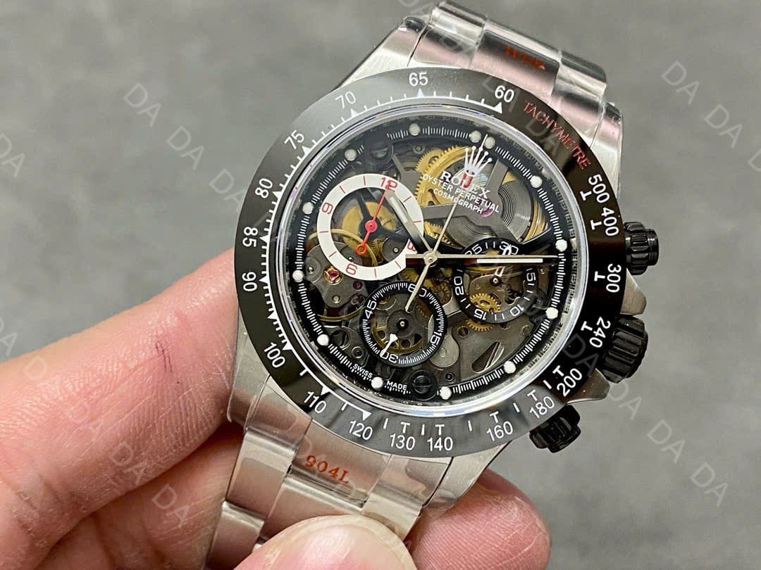 롤렉스 데이토나 스켈레톤 블랙 시스루백 40mm 3