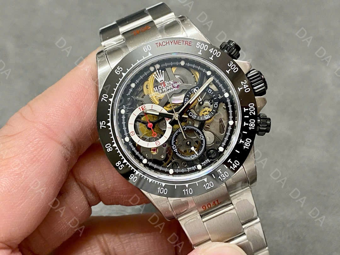 롤렉스 데이토나 스켈레톤 블랙 시스루백 40mm 4