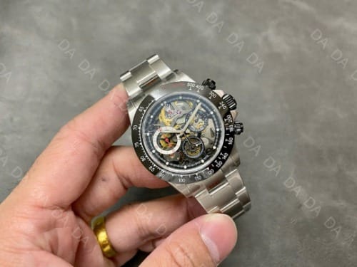 롤렉스 데이토나 스켈레톤 블랙 시스루백 40mm