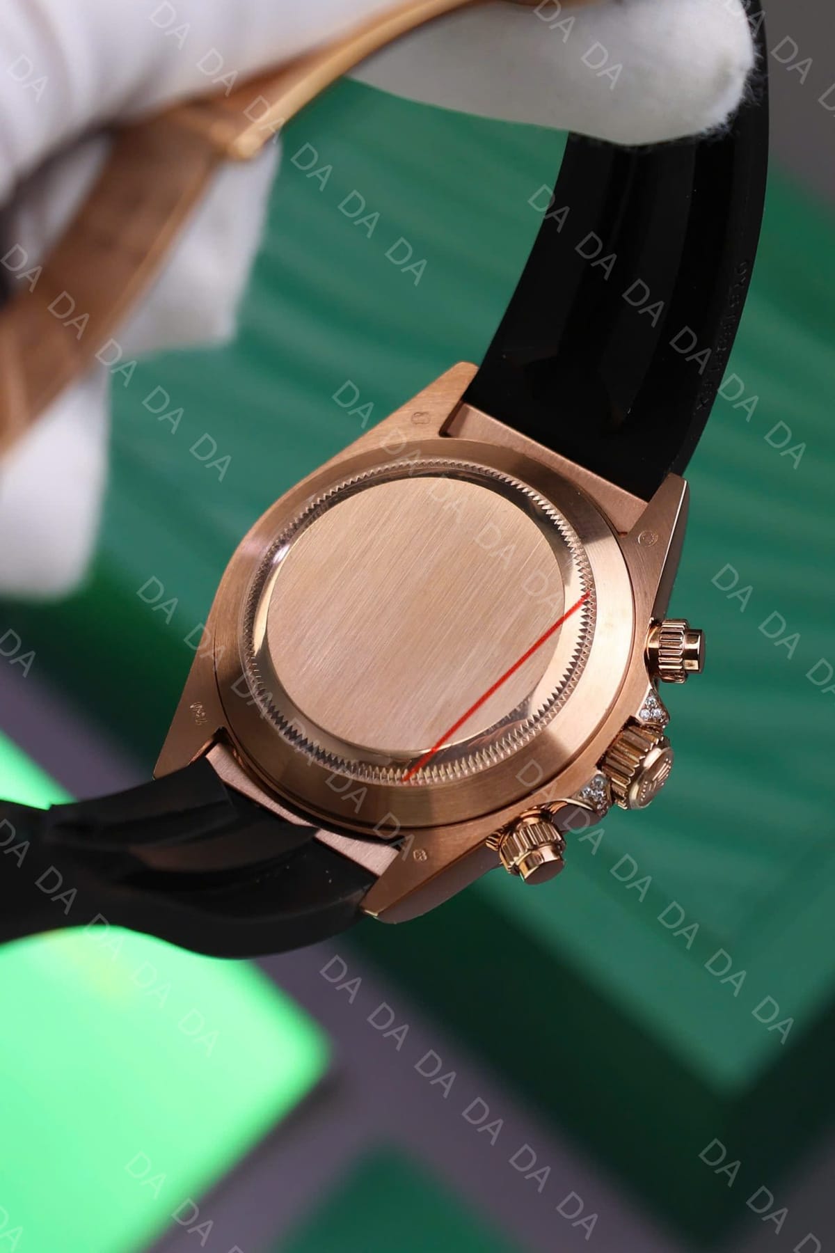 롤렉스 데이토나 로즈골드 금통 레인보우 풀파베 러버밴드 40mm 14