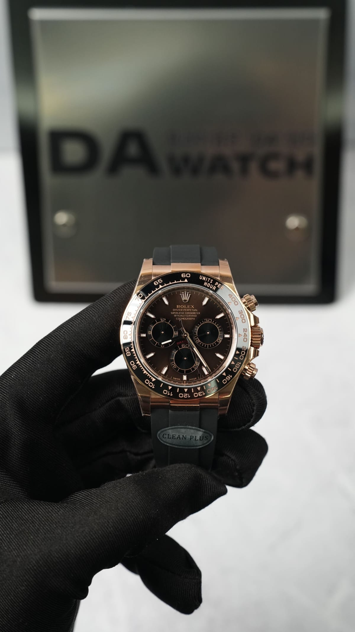 롤렉스 데이토나 로즈골드 금통 초코판 러버밴드 40mm 4