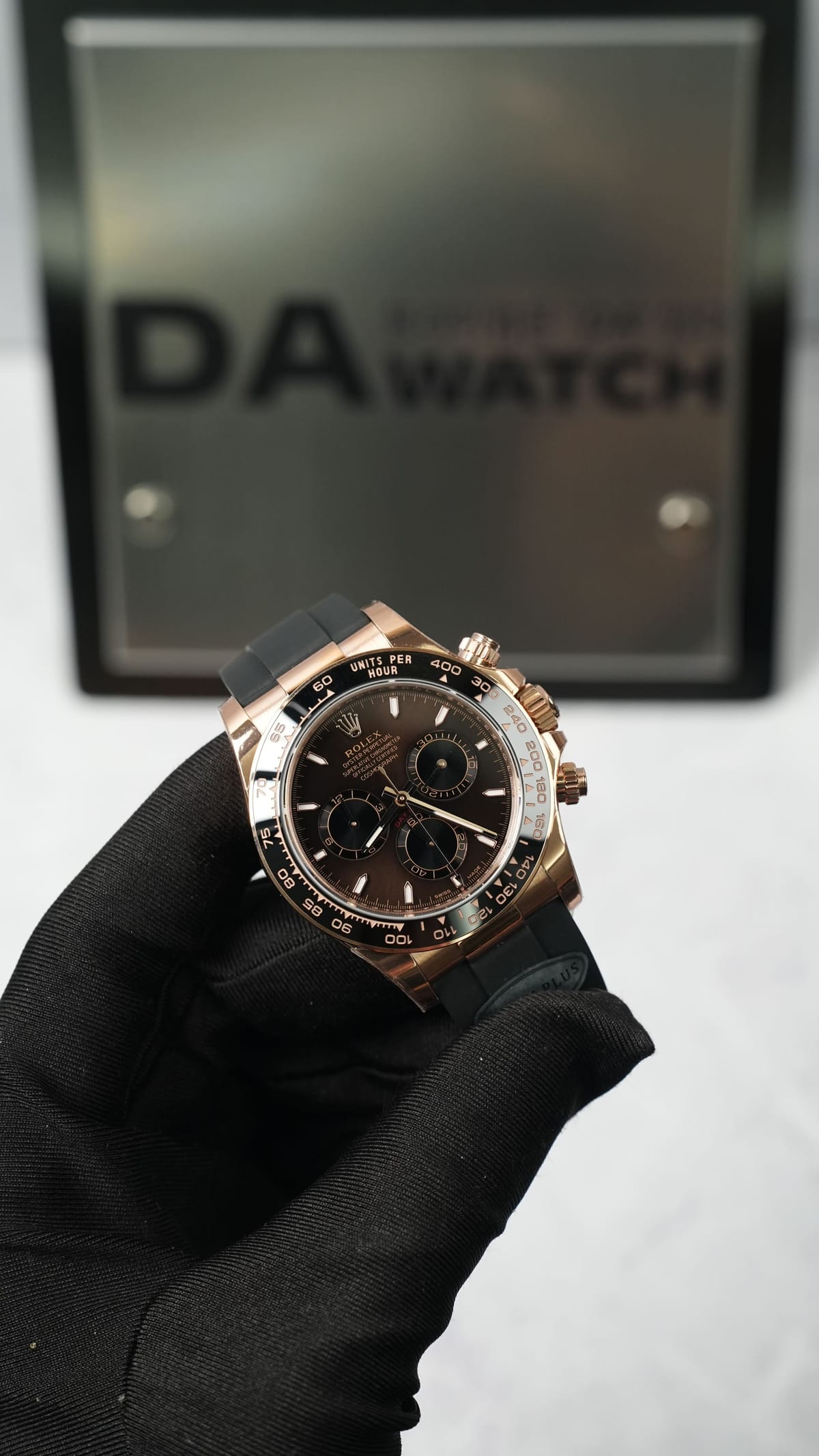 롤렉스 데이토나 로즈골드 금통 초코판 러버밴드 40mm 5