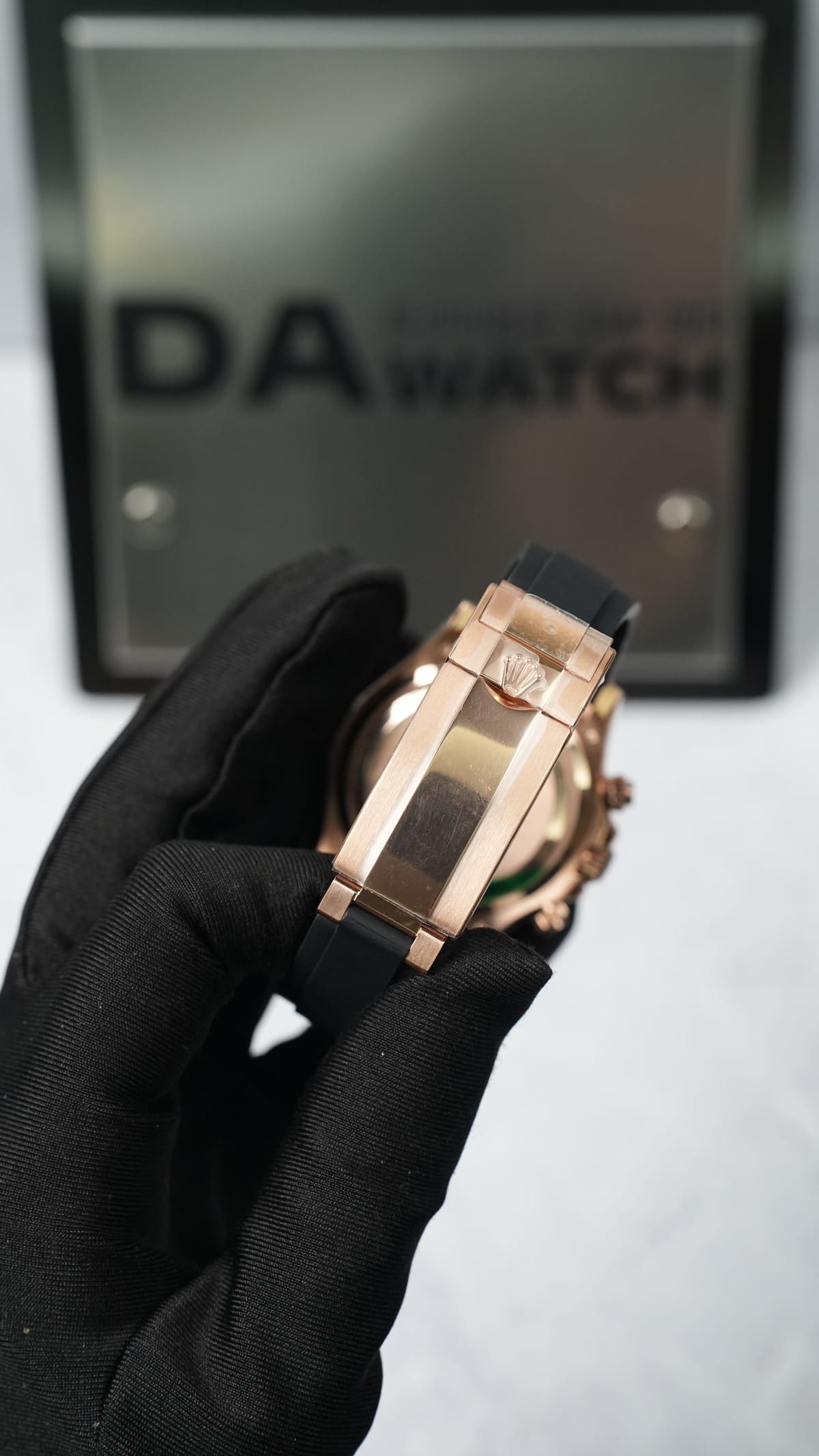 롤렉스 데이토나 로즈골드 금통 초코판 러버밴드 40mm 12