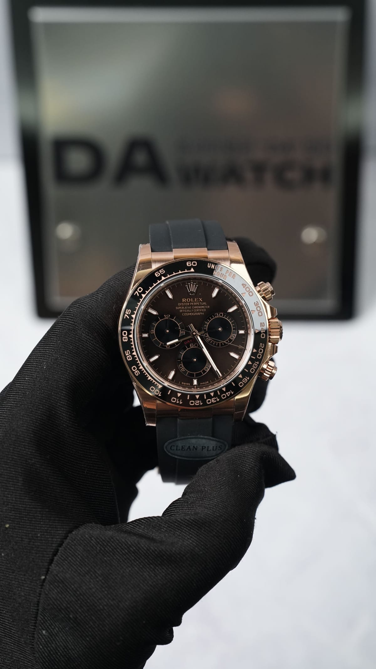 롤렉스 데이토나 로즈골드 금통 초코판 러버밴드 40mm 16