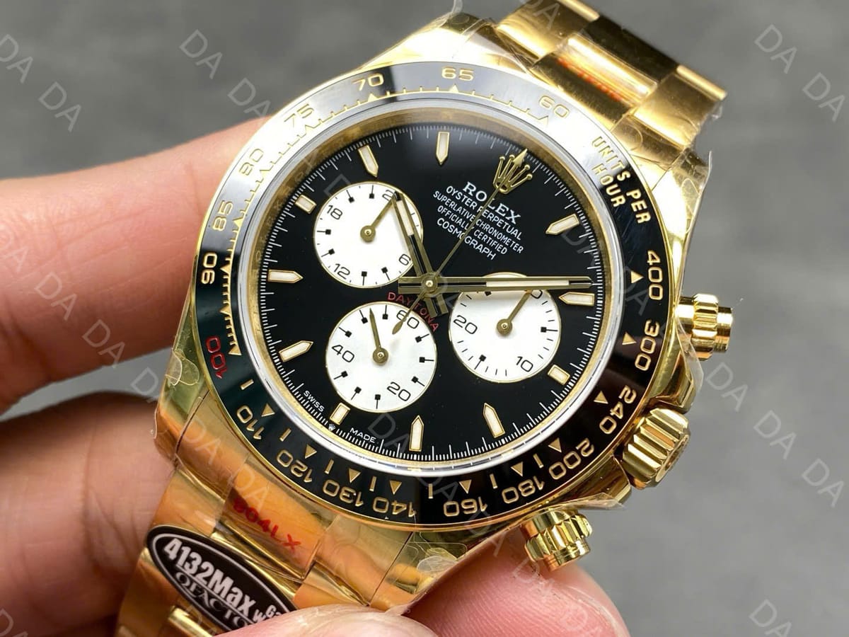 롤렉스 데이토나 옐로우골드 금통 검판 화이트 시스루백 40mm 5