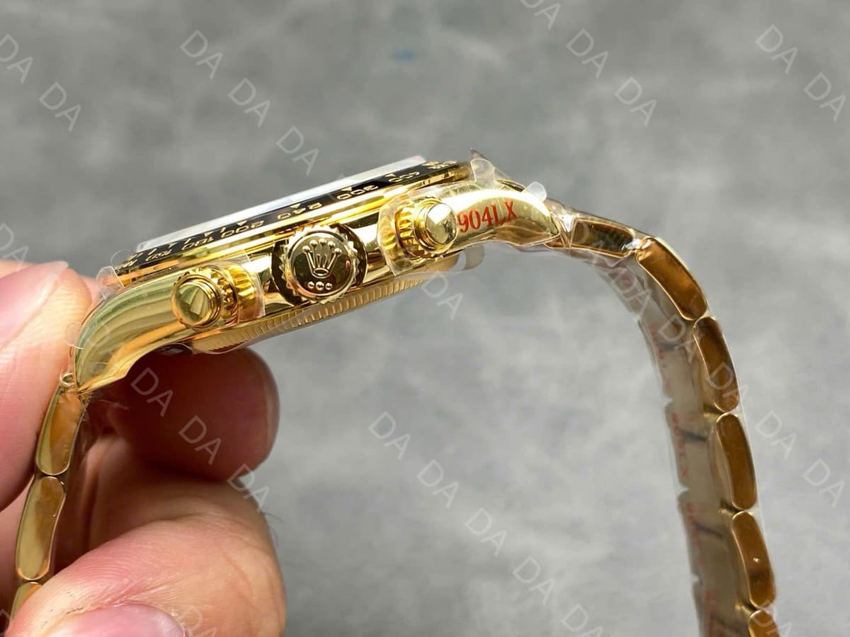 롤렉스 데이토나 옐로우골드 금통 검판 화이트 시스루백 40mm 6