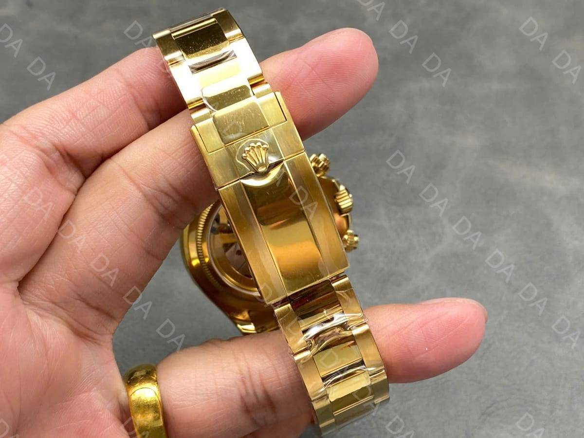 롤렉스 데이토나 옐로우골드 금통 검판 화이트 시스루백 40mm 9