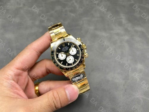 롤렉스 데이토나 옐로우골드 금통 검판 화이트 시스루백 40mm