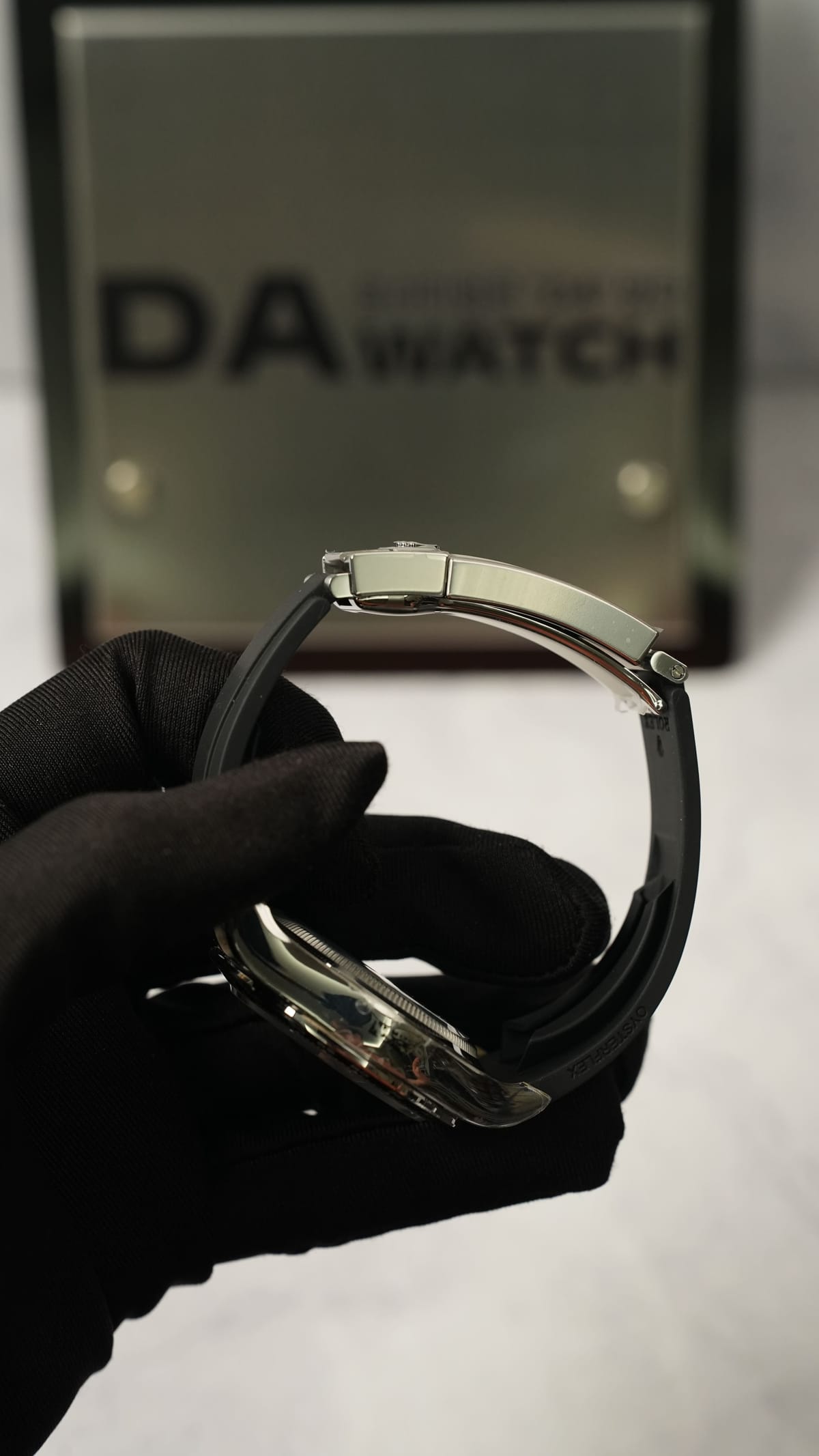 롤렉스 데이토나 화이트골드 검판 그레이 8P 러버밴드 40mm 12