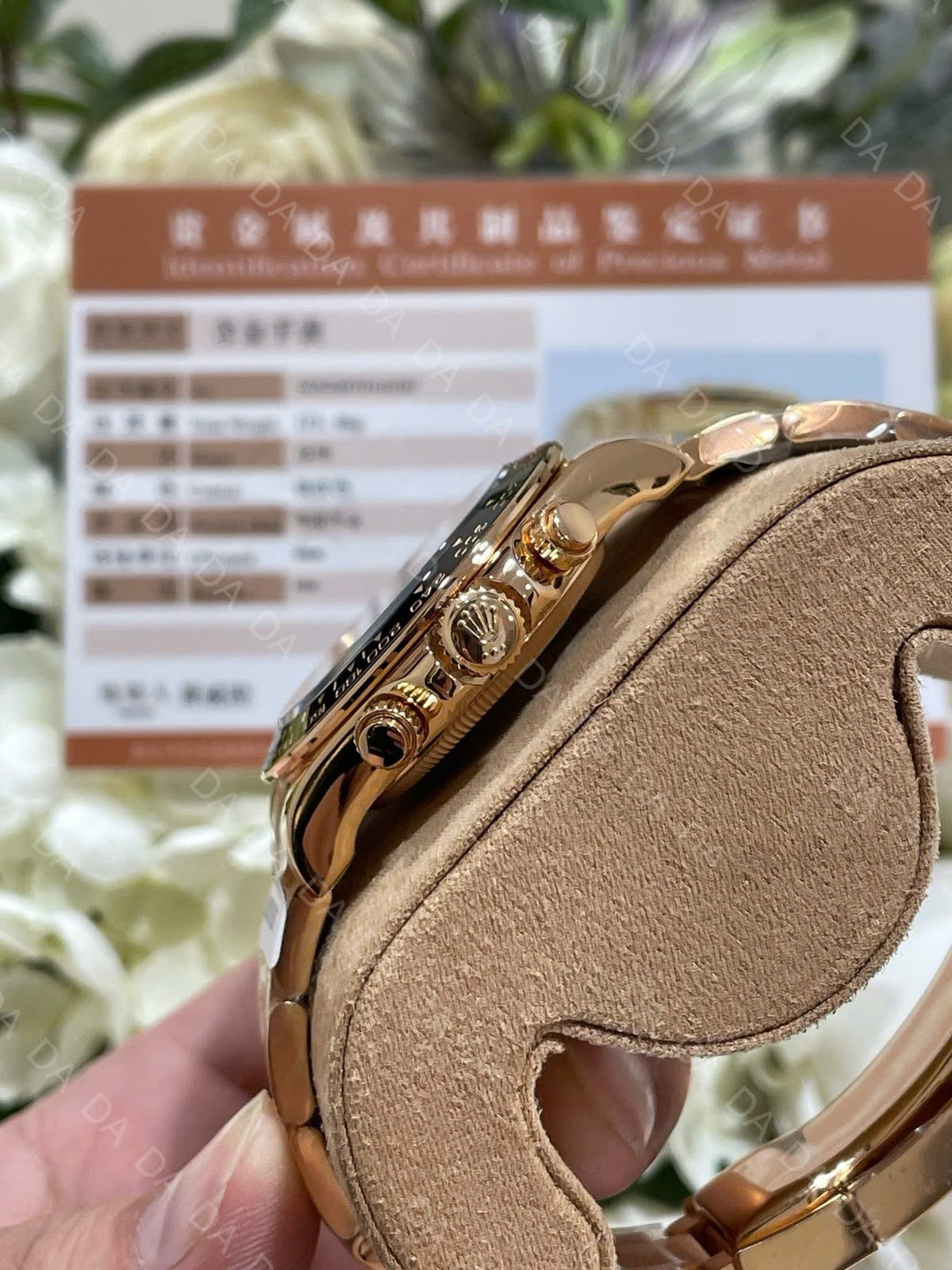 롤렉스 데이토나 로즈골드 금통 검판 시스루백 40mm 6