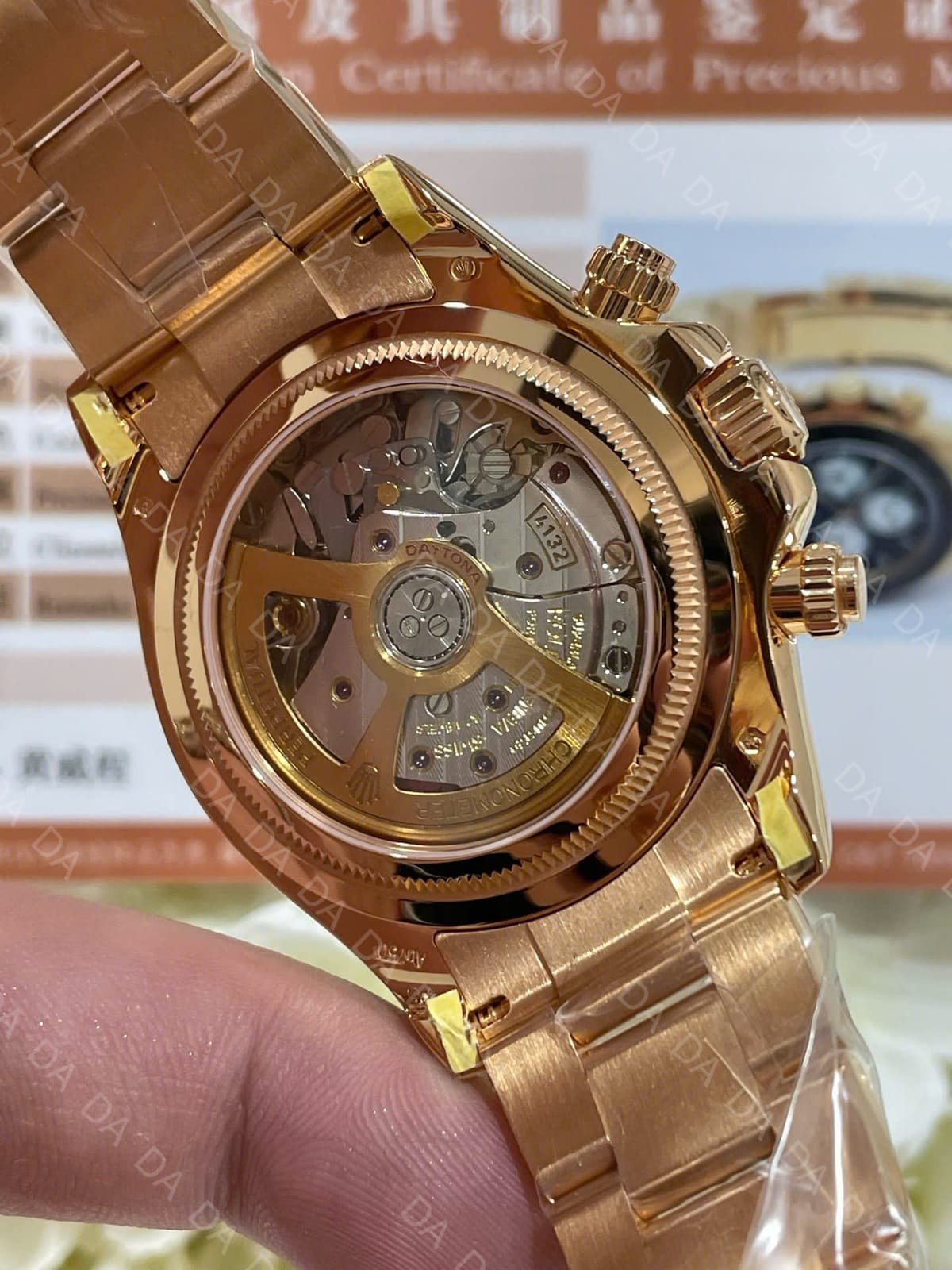 롤렉스 데이토나 로즈골드 금통 검판 시스루백 40mm 8