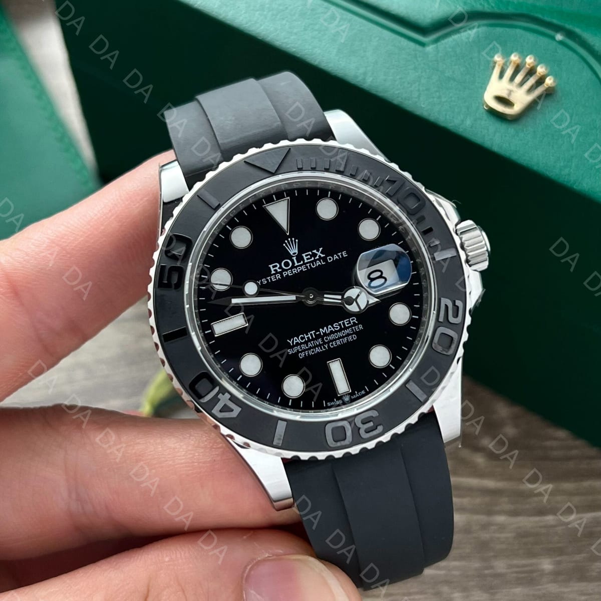 롤렉스 요트마스터1 화이트골드 블랙 러버밴드 40mm 4