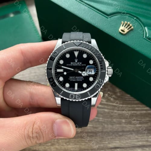 롤렉스 요트마스터1 화이트골드 블랙 러버밴드 40mm