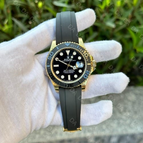 롤렉스 요트마스터1 옐로우골드 금통 검판 러버밴드 42mm