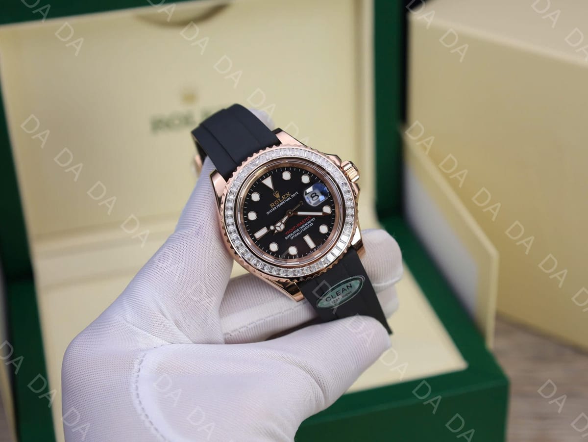 롤렉스 요트마스터1 로즈골드 금통 검판 다이아베젤 40mm 4