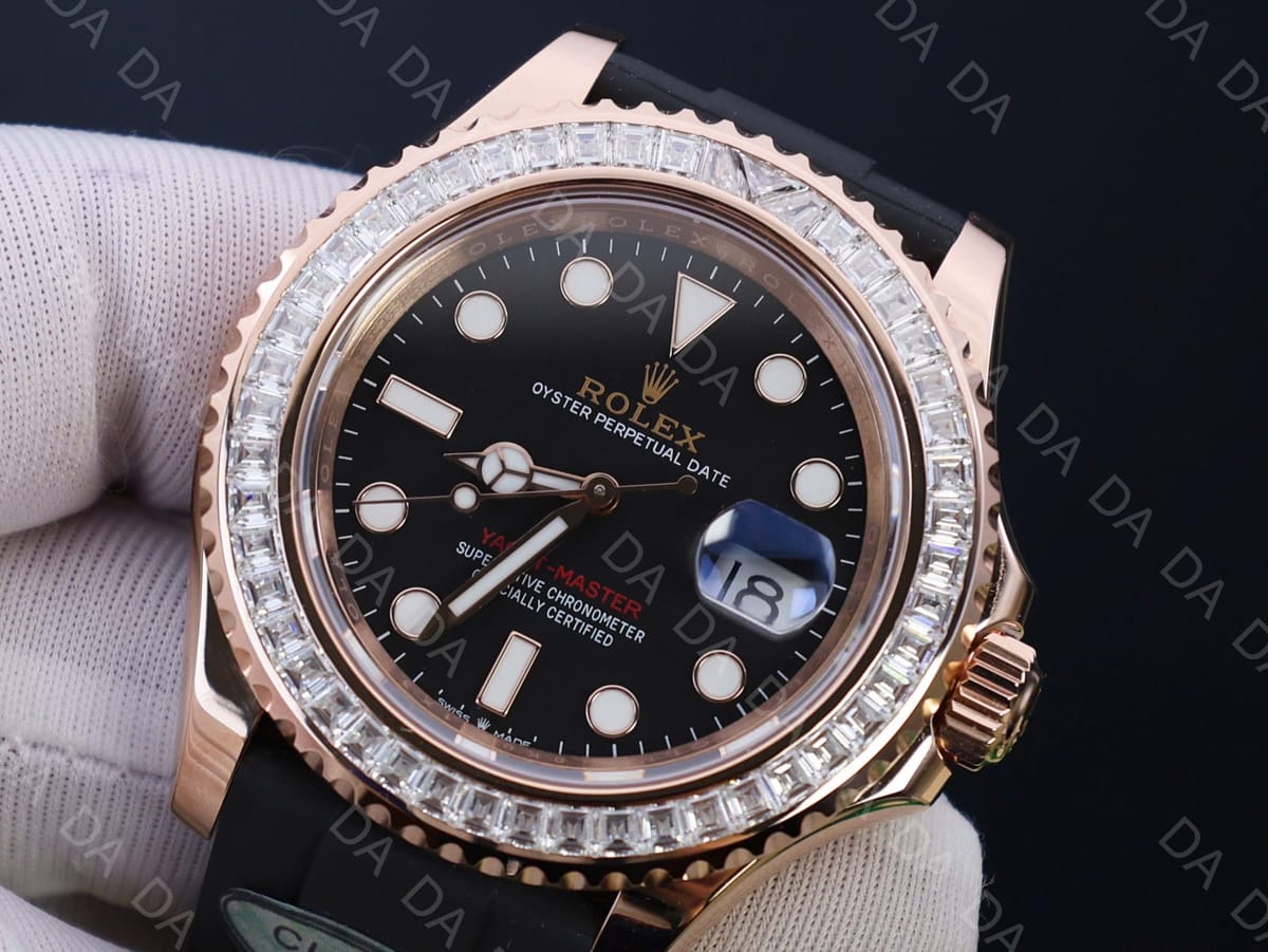 롤렉스 요트마스터1 로즈골드 금통 검판 다이아베젤 40mm 8