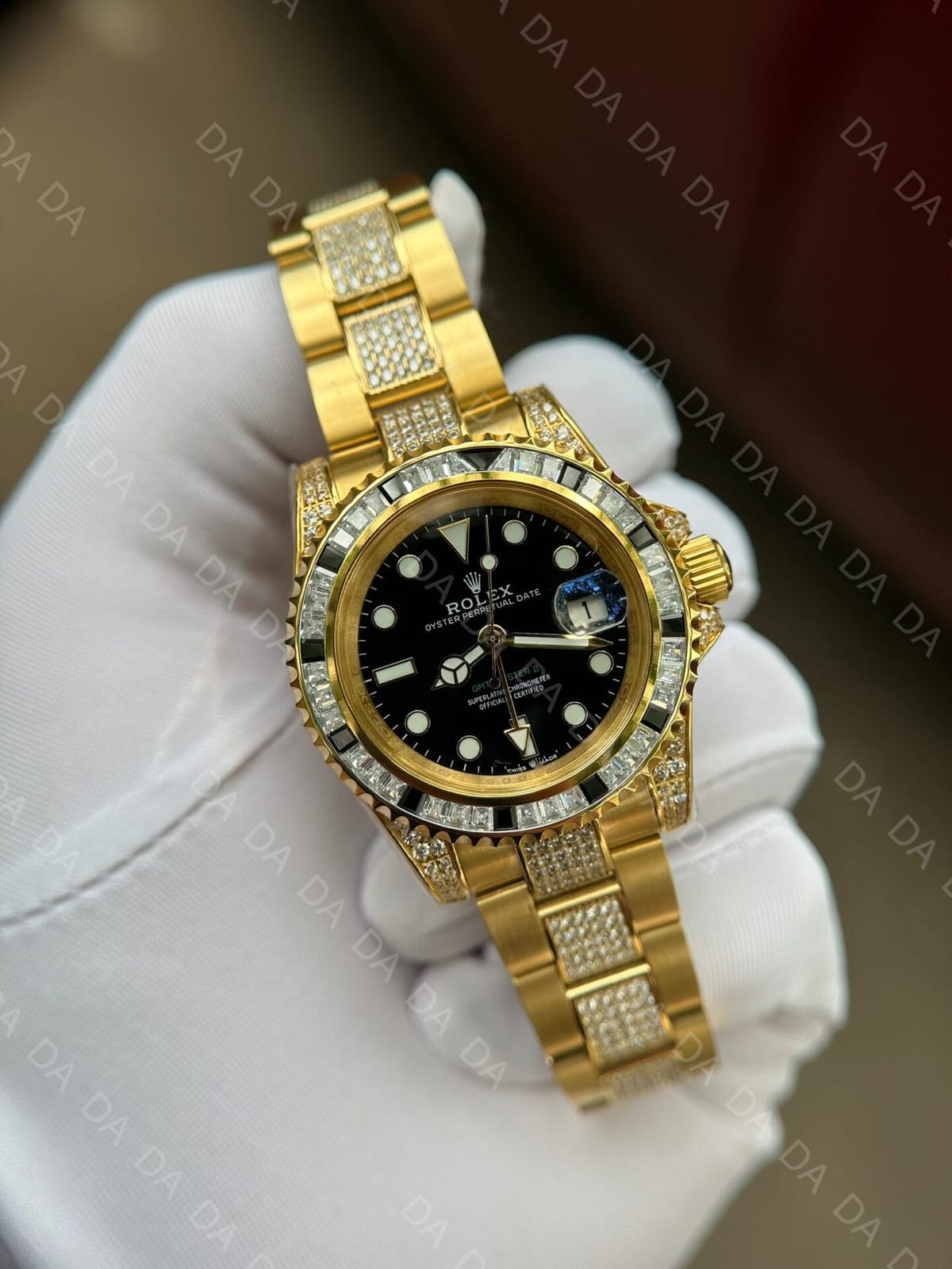 롤렉스 GMT마스터2 금통 검판 다이아 40mm 5