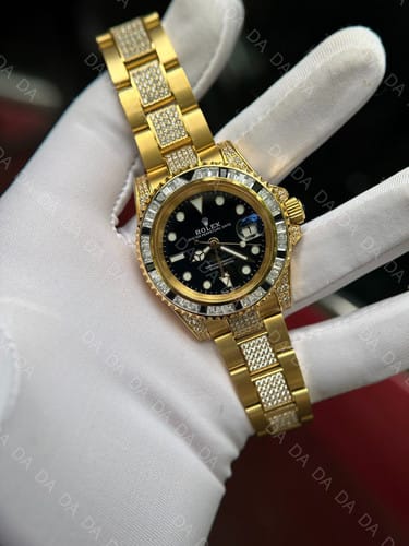롤렉스 GMT마스터2 금통 검판 다이아 40mm