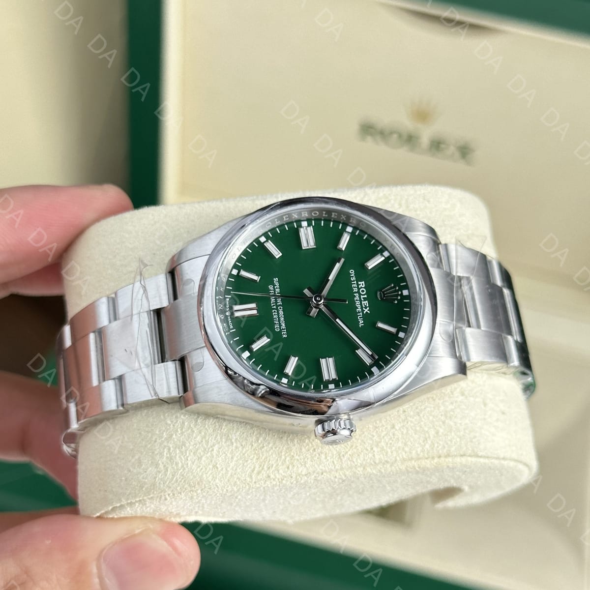 롤렉스 오이스터 퍼페츄얼 그린 36mm 3