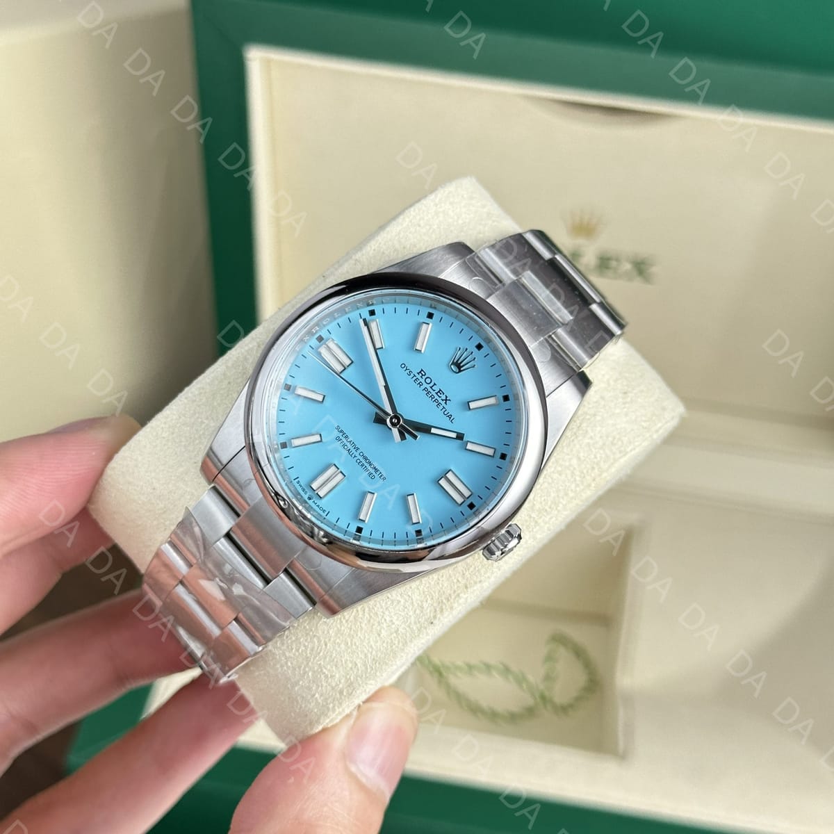 롤렉스 오이스터 퍼페츄얼 더콰이즈 블루 41mm 3
