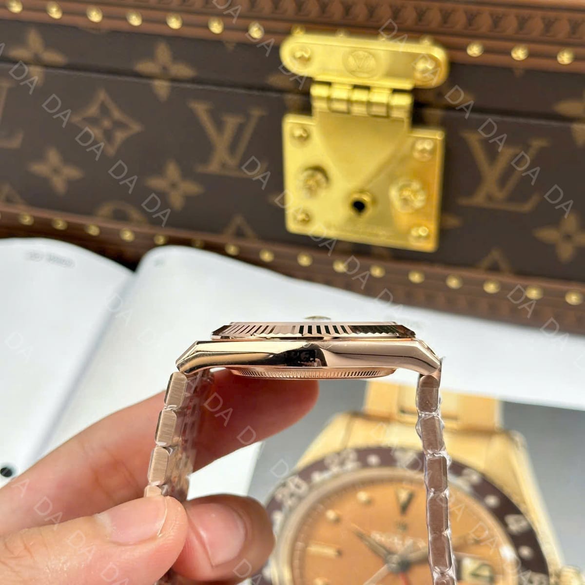 롤렉스 랜드드웰러 로즈골드 금통 흰판 40mm 10