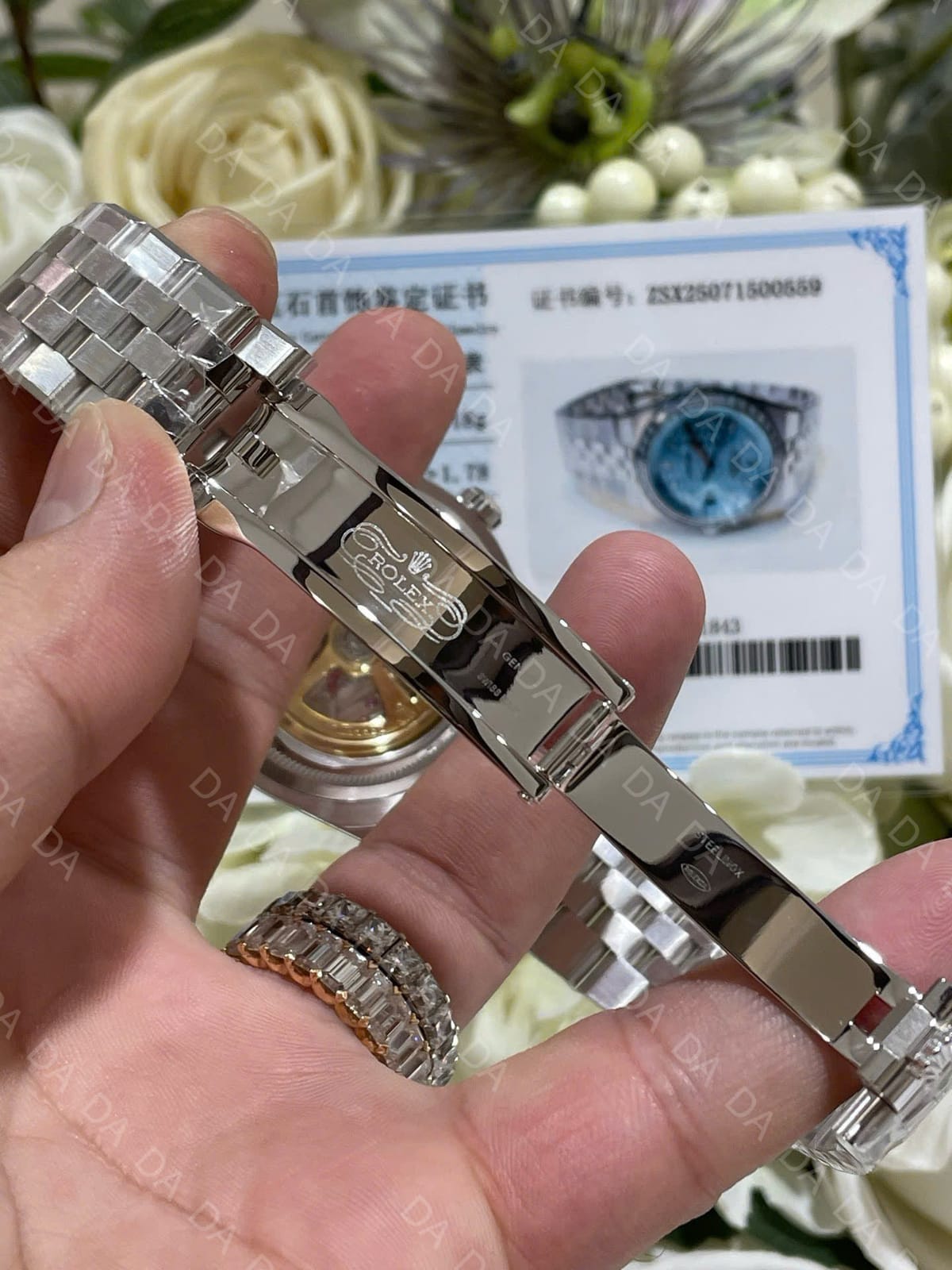 롤렉스 랜드드웰러 스틸 아이스블루 바게트다이아 다이아베젤 40mm 11
