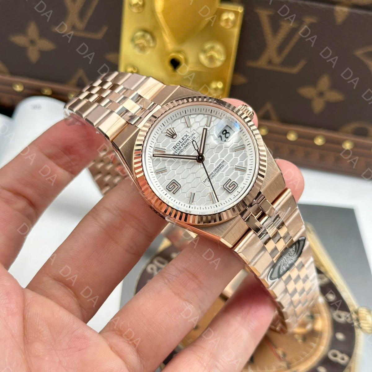 롤렉스 랜드드웰러 로즈골드 금통 흰판 36mm 3