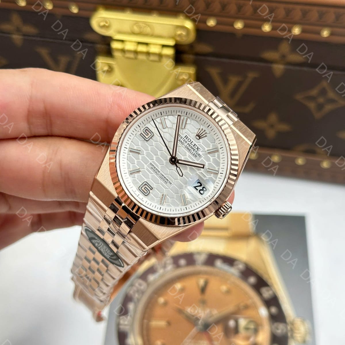 롤렉스 랜드드웰러 로즈골드 금통 흰판 36mm 4