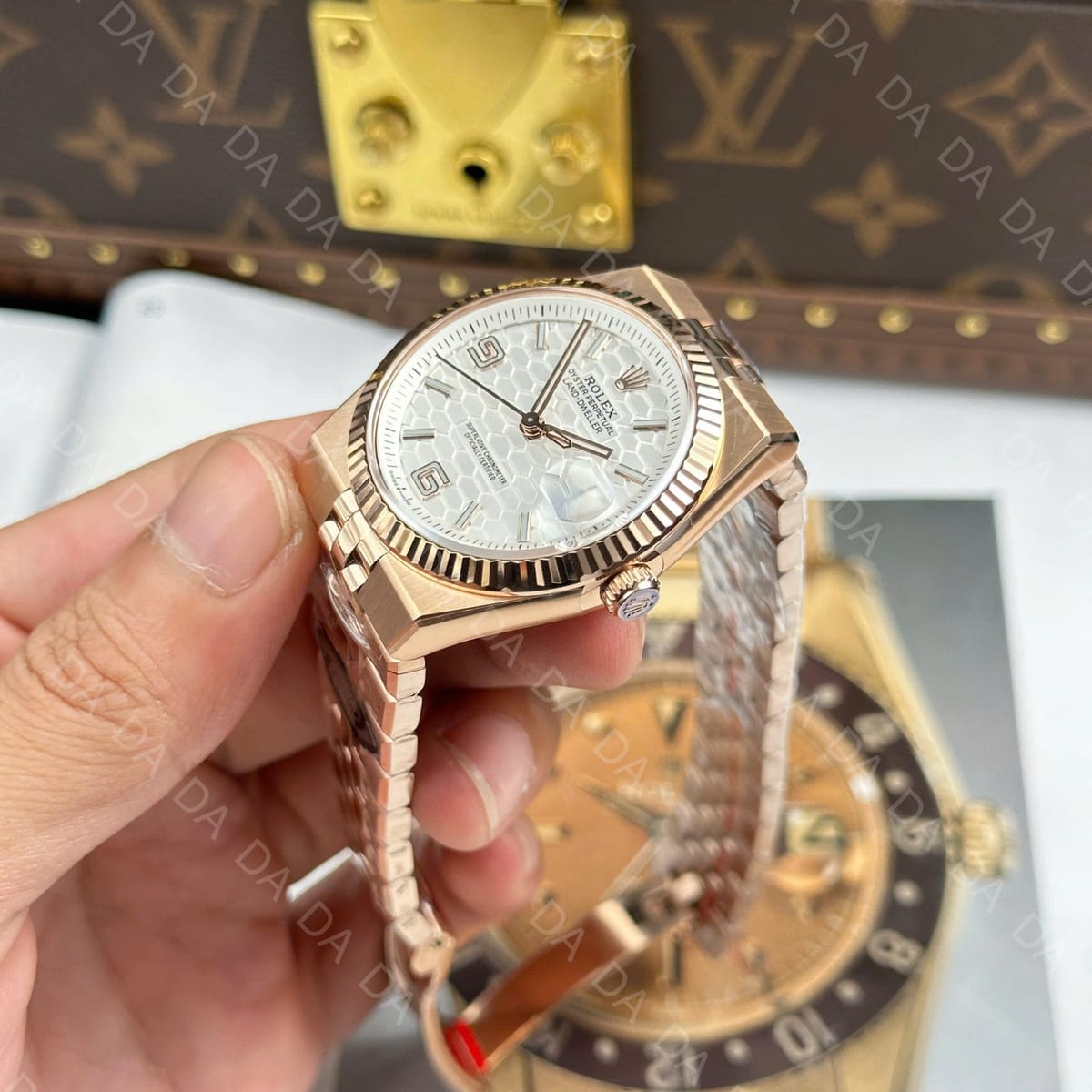 롤렉스 랜드드웰러 로즈골드 금통 흰판 36mm 5