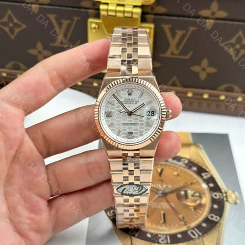 롤렉스 랜드드웰러 로즈골드 금통 흰판 36mm