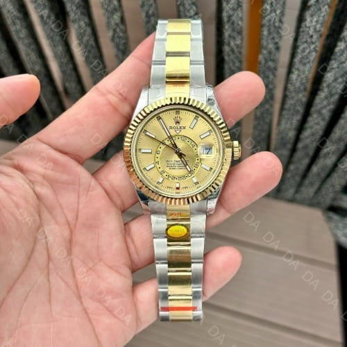 롤렉스 스카이드웰러 콤비 샴페인골드 다이얼 42mm