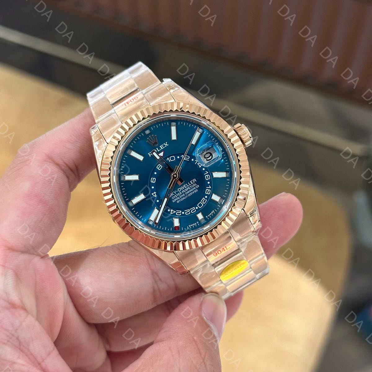 롤렉스 스카이드웰러 로즈골드 금통 블루 42mm 4