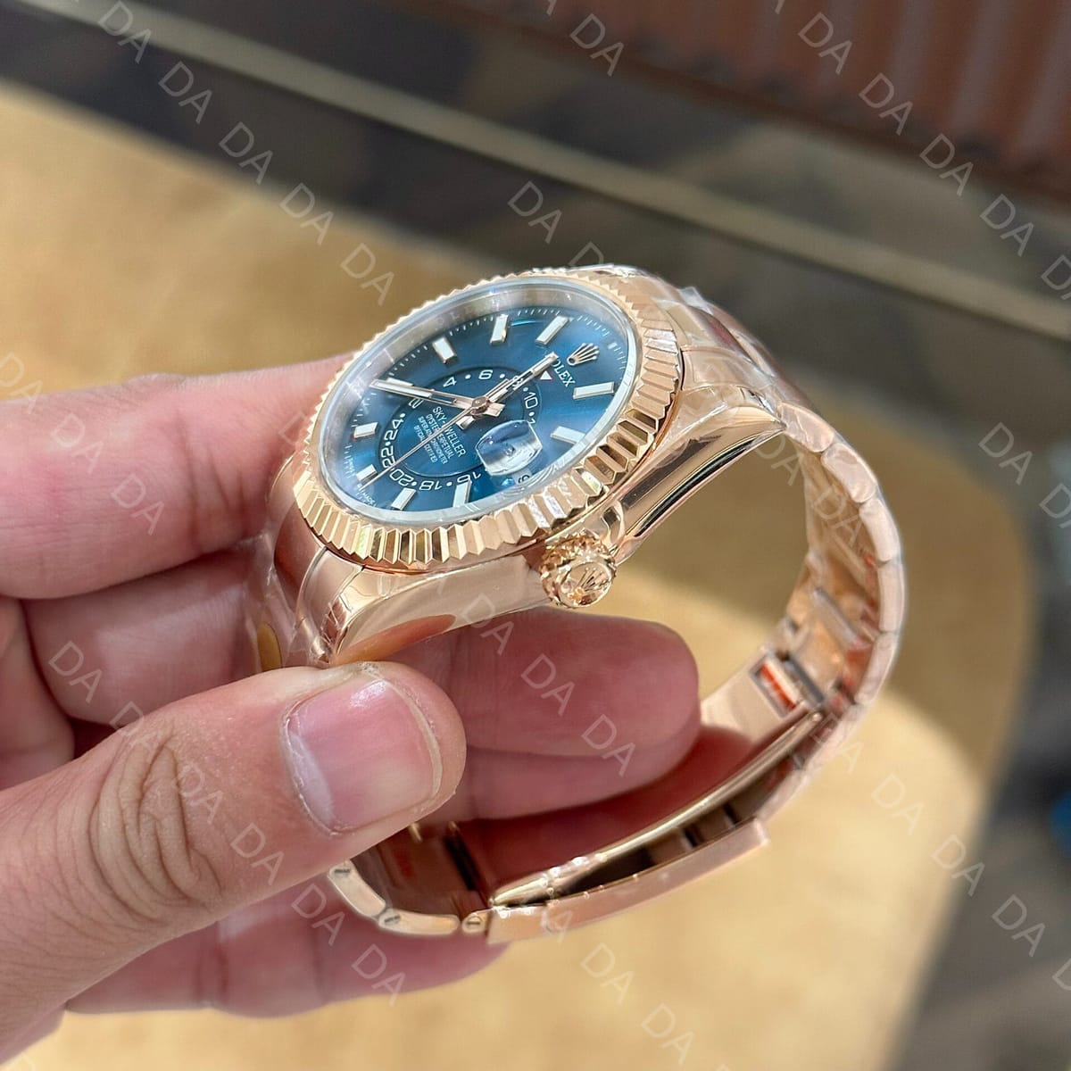 롤렉스 스카이드웰러 로즈골드 금통 블루 42mm 5