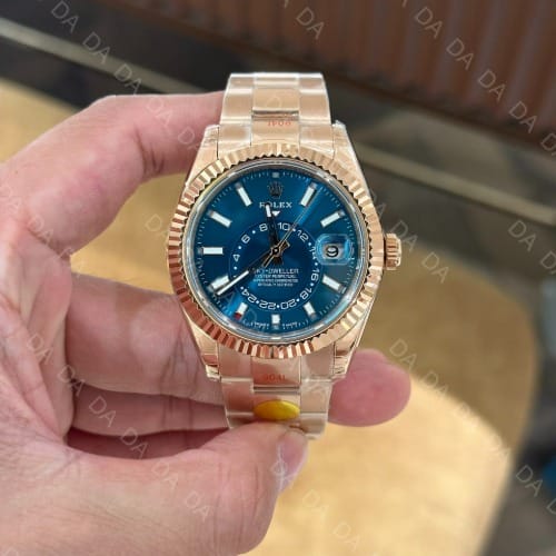 롤렉스 스카이드웰러 로즈골드 금통 블루 42mm