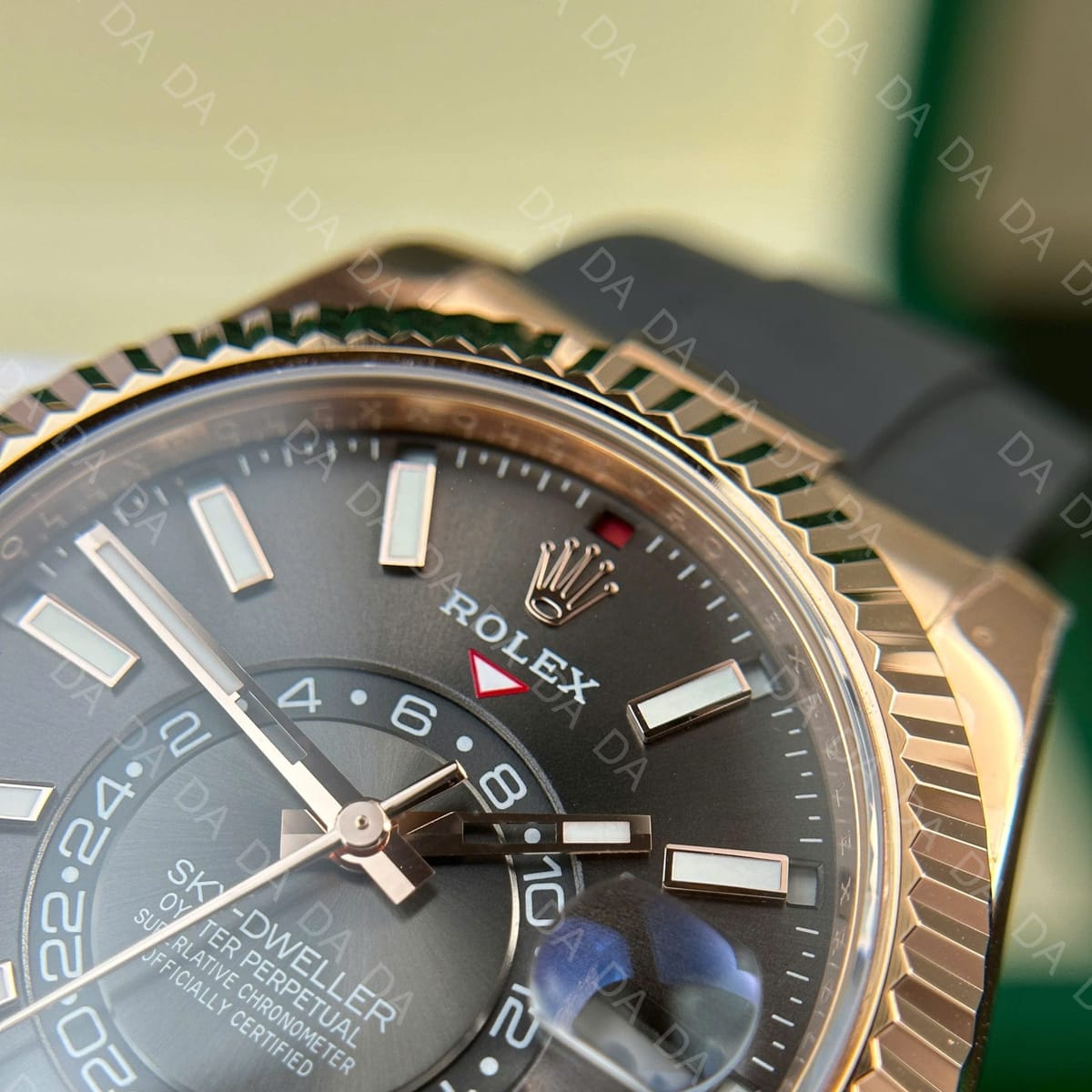 롤렉스 스카이드웰러 로즈골드 금통 그레이판 러버밴드 42mm 9
