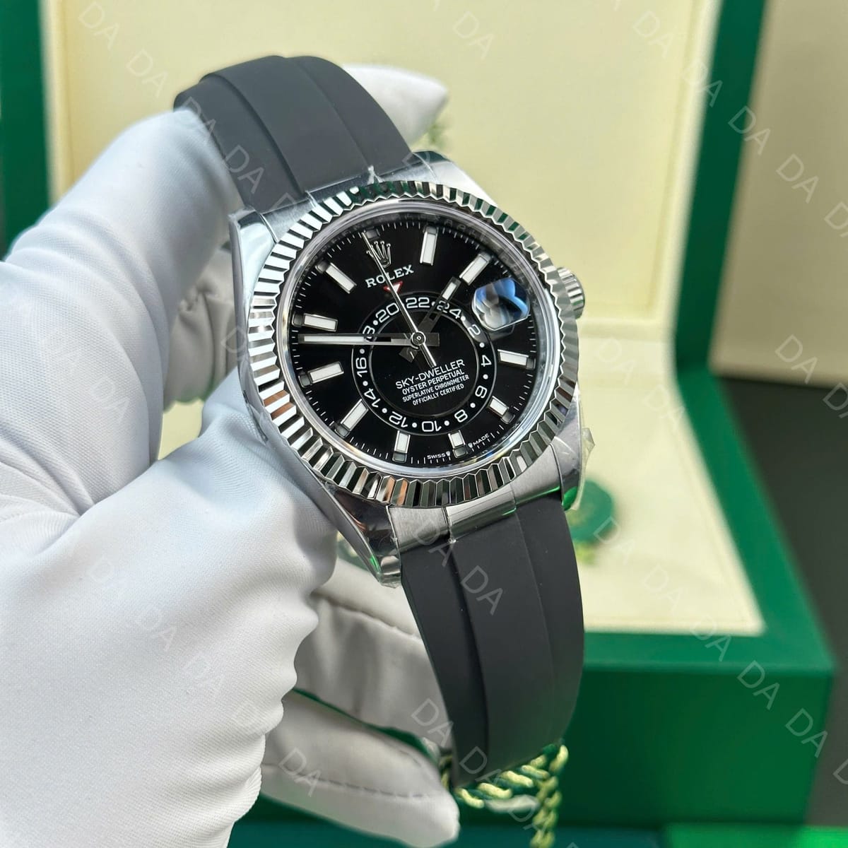 롤렉스 스카이드웰러 스틸 검판 러버밴드 42mm 4