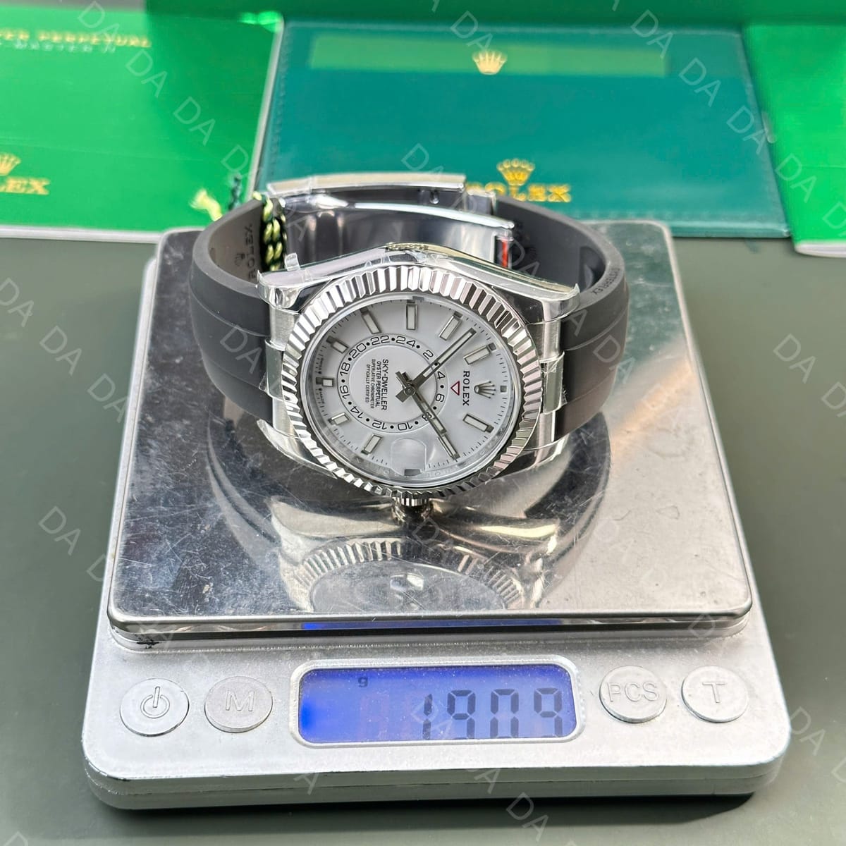 롤렉스 스카이드웰러 스틸 흰판 러버밴드 42mm 3