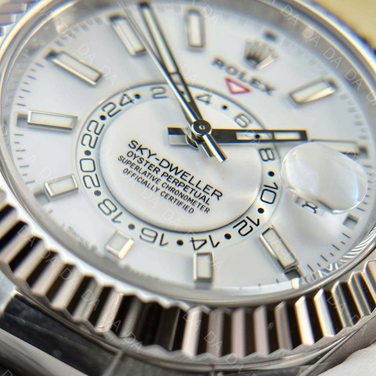 롤렉스 스카이드웰러 스틸 흰판 러버밴드 42mm 9