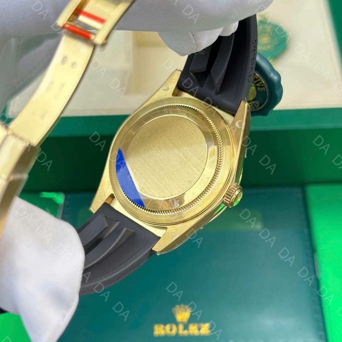 롤렉스 스카이드웰러 옐로우골드 금통 흰판 러버밴드 42mm 12