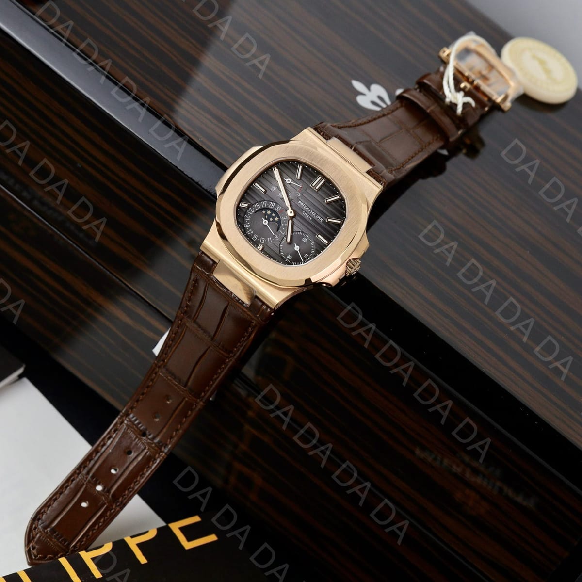 파텍필립 노틸러스 금통 그레이다이얼 가죽밴드 40mm 3