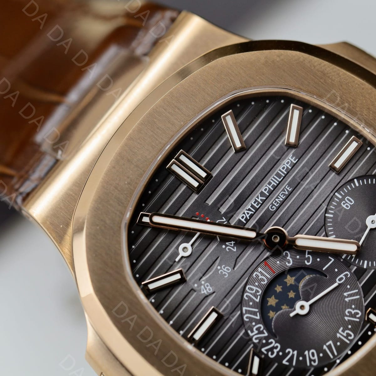 파텍필립 노틸러스 금통 그레이다이얼 가죽밴드 40mm 7