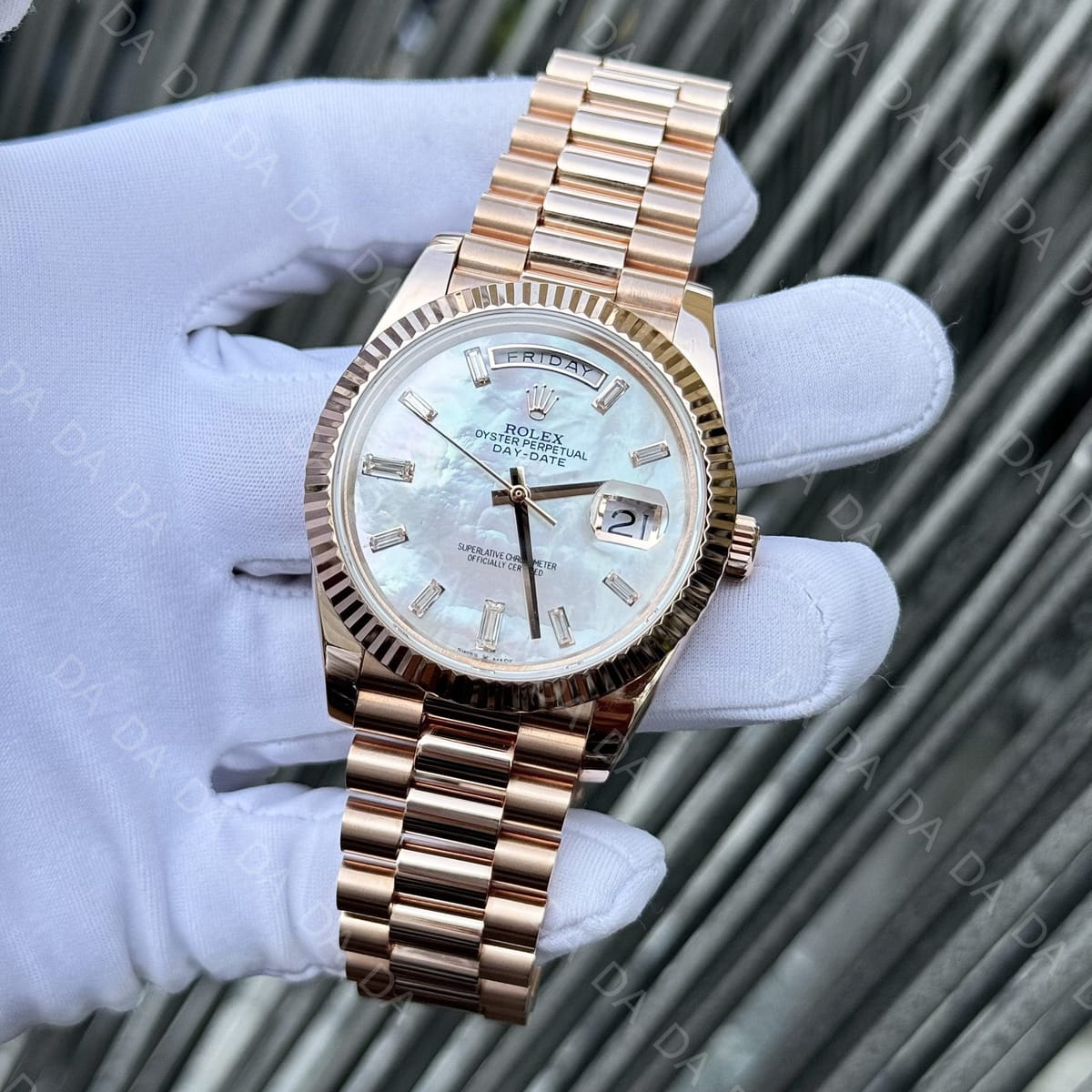 롤렉스 데이데이트 로즈골드 금통 자개판 40mm 3