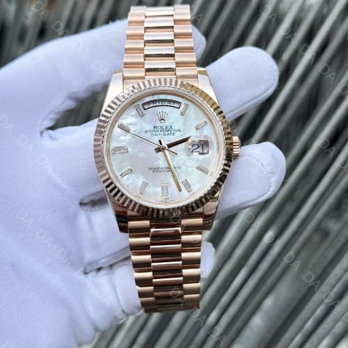 롤렉스 데이데이트 로즈골드 금통 자개판 40mm