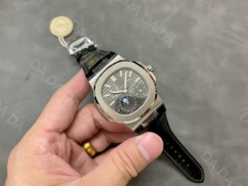 파텍필립 노틸러스 5712 화이트골드 그레이다이얼 가죽밴드 40mm