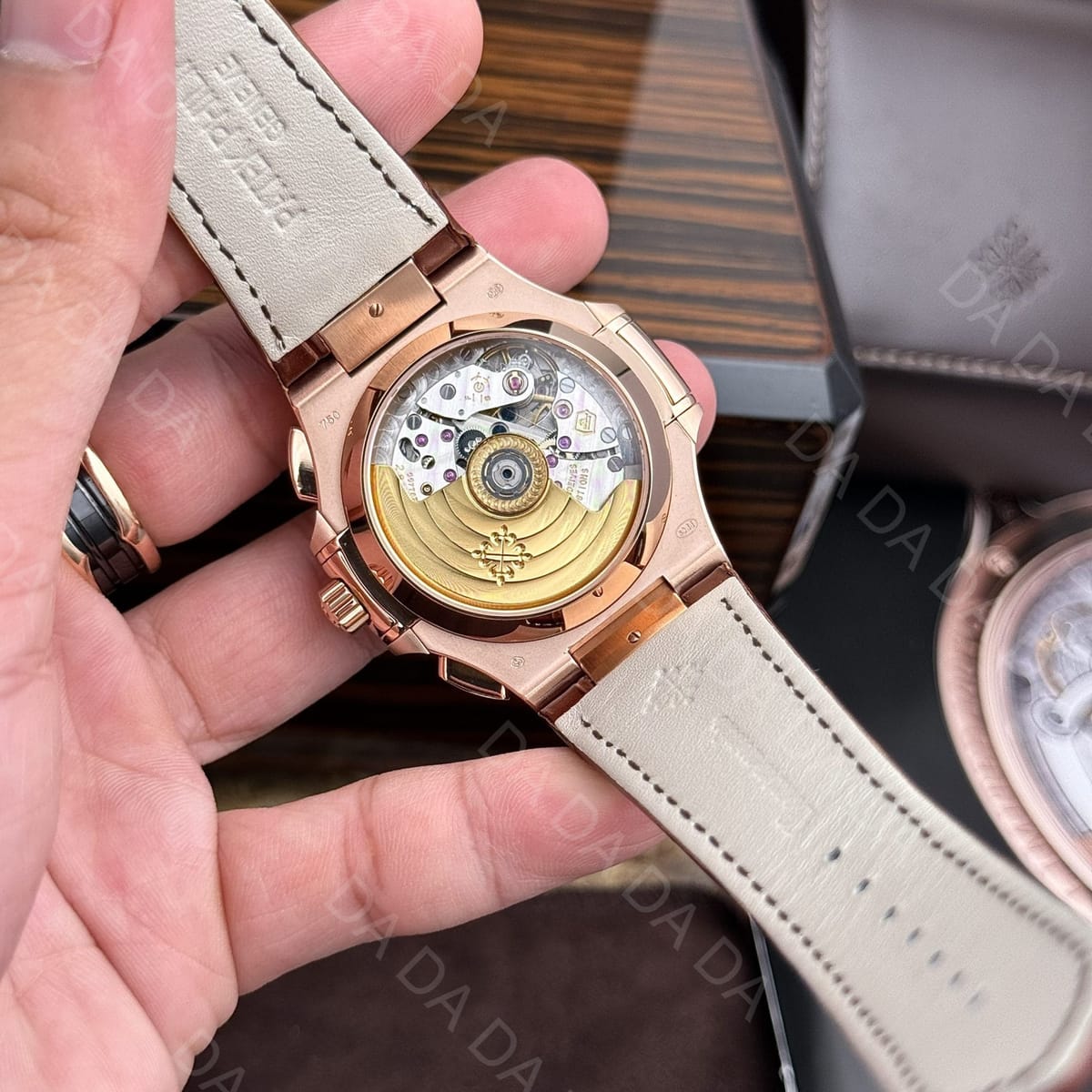 파텍필립 노틸러스 5980 금통 브라운다이얼 가죽밴드 40mm 5